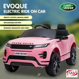 NNEDPE Land Rover Licensed Kids Electric Ride On Car Remote Control - Pink