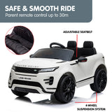 NNEDPE Land Rover Licensed Kids Electric Ride On Car Remote Control - White