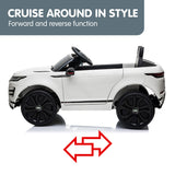 NNEDPE Land Rover Licensed Kids Electric Ride On Car Remote Control - White