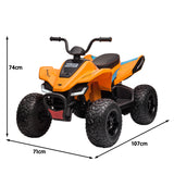 NNEDPE Licensed MCL35 McLaren Kids Toy Ride On Electric Quad Bike - Orange