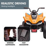 NNEDPE Licensed MCL35 McLaren Kids Toy Ride On Electric Quad Bike - Orange