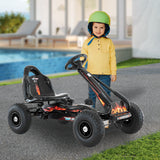 NNEDPE G95 Kids Ride On Pedal-Powered Go Kart - Black