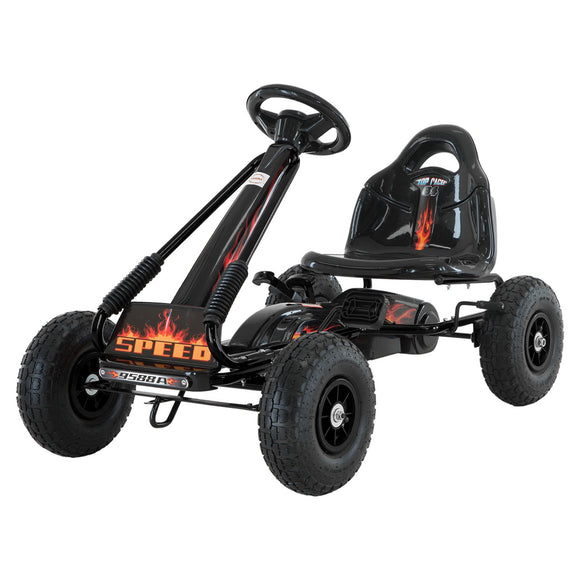 NNEDPE G95 Kids Ride On Pedal-Powered Go Kart - Black