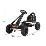 NNEDPE G95 Kids Ride On Pedal-Powered Go Kart - Black