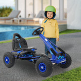 NNEDPE G95 Kids Ride On Pedal Go Kart - Blue