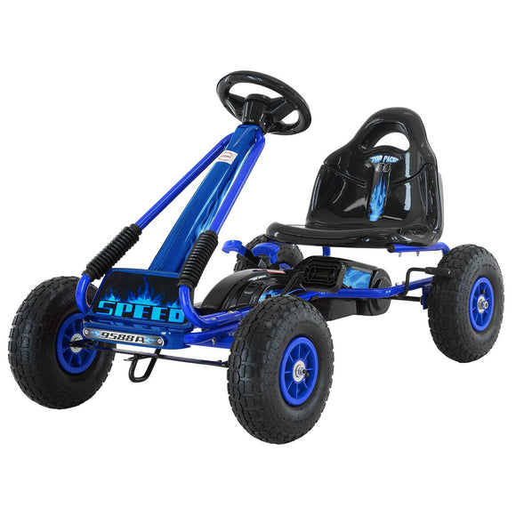 NNEDPE G95 Kids Ride On Pedal Go Kart - Blue