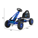 NNEDPE G95 Kids Ride On Pedal Go Kart - Blue