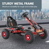 NNEDPE G95 Kids Ride On Pedal-Powered Go Kart  - Red