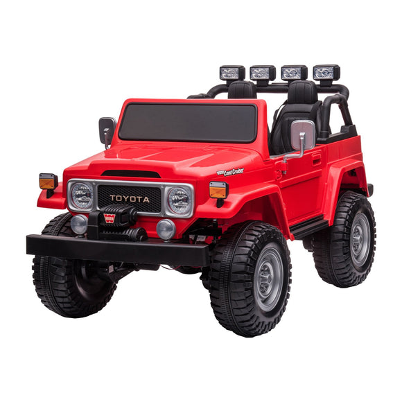 NNEDPE Licensed Toyota FJ-40 Electric Kids Ride On Car by - Red