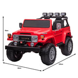 NNEDPE Licensed Toyota FJ-40 Electric Kids Ride On Car by - Red