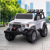 NNEDPE Licensed Toyota FJ-40 Kids Ride On Electric Toy Car 80W - White