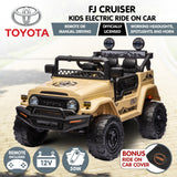 NNEDPE Authorised Toyota FJ Cruiser Kids Electric Ride On Car - Khaki