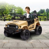 NNEDPE Authorised Toyota FJ Cruiser Kids Electric Ride On Car - Khaki