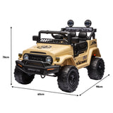 NNEDPE Authorised Toyota FJ Cruiser Kids Electric Ride On Car - Khaki