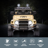 NNEDPE Authorised Toyota FJ Cruiser Kids Electric Ride On Car - Khaki