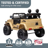 NNEDPE Authorised Toyota FJ Cruiser Kids Electric Ride On Car - Khaki