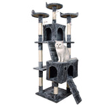 NNEDPE 170cm Cat Tree Scratching Post - Dark Grey