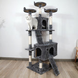 NNEDPE 170cm Cat Tree Scratching Post - Dark Grey