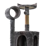 NNEDPE 135cm Cat Tree Scratching Post - Dark Grey