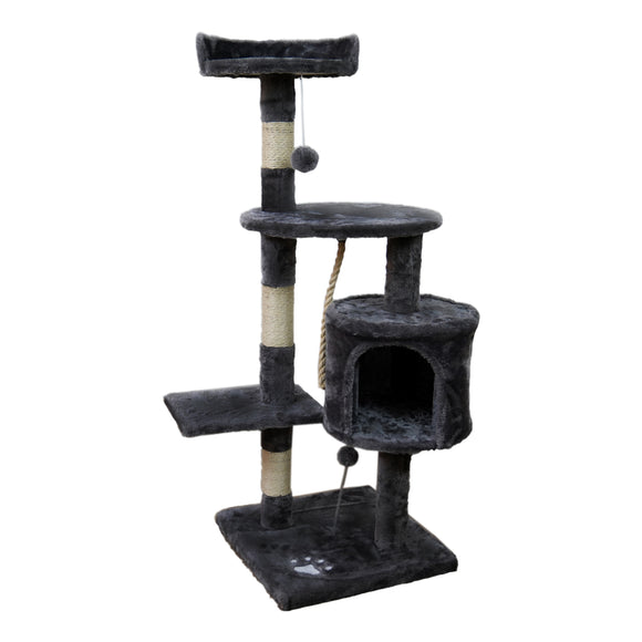 NNEDPE 110cm Cat Tree Scratching Post - Dark Grey
