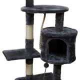 NNEDPE 110cm Cat Tree Scratching Post - Dark Grey