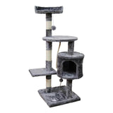 NNEDPE 110cm Cat Tree Scratching Post - Silver Grey