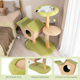 NNECW 110CM Cat Tree with Padded Top Perch for Pet