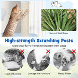 NNECW Multi-level Ocean-themed Cat Tree with Sisal Covered Scratching Posts