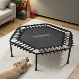 NNETM Hexagonal Fitness Trampoline Quiet Bounce Home Gym