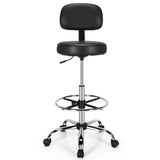 NNECW Ergonomic Drafting Chair with Backrest for Office