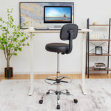 NNECW Ergonomic Drafting Chair with Backrest for Office