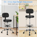 NNECW Ergonomic Drafting Chair with Backrest for Office