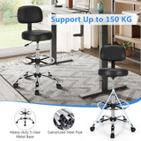 NNECW Ergonomic Drafting Chair with Backrest for Office