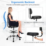 NNECW Ergonomic Drafting Chair with Backrest for Office