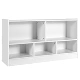 NNECW Bookcase &amp; Toy Storage with 5 Compartments for Kids