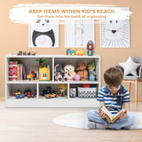 NNECW Bookcase &amp; Toy Storage with 5 Compartments for Kids