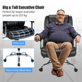 NNECW Height Adjustable Executive Chair with Upgraded Padded Armrest for Home/Office