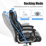 NNECW Height Adjustable Executive Chair with Upgraded Padded Armrest for Home/Office