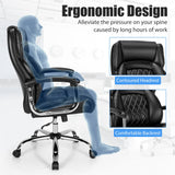 NNECW Height Adjustable Executive Chair with Upgraded Padded Armrest for Home/Office