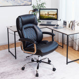 NNECW Height Adjustable Executive Chair with Upgraded Padded Armrest for Home/Office