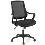 NNECW Ergonomic Office Chair with Curved Backrest & Armrest