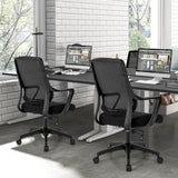 NNECW Ergonomic Office Chair with Curved Backrest & Armrest