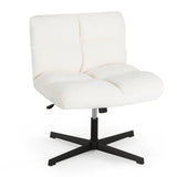NNECW Cross Legged Office Chair with Adjustable Height for Home/Office-Beige