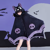 NNETM Bat Hooded Wearable Blanket with Detachable Nose