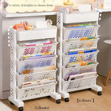 NNETM Movable Desk Side Bookshelf