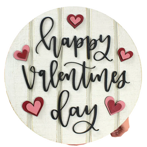 NNETM Valentine's Day Wooden Door Hanger - Heartwarming Sign for Love Celebrations