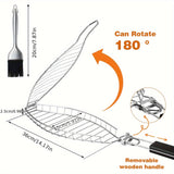 NNETM Fish Grilling Basket with Handle