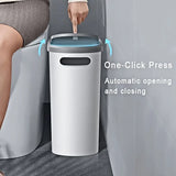 NNETM 1pc Bathroom Trash Can with Lid