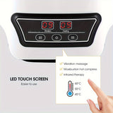 NNETM Rechargeable Knee Massager with Adjustable Temperature - White