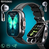 NNETM 2-in-1 Smartwatch with Wireless Earbuds